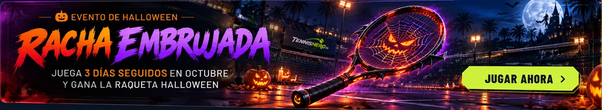 Evento de Halloween, Racha embrujada: juega 3 días seguidos en octubre y gana la raqueta Halloween. Jugar ahora.